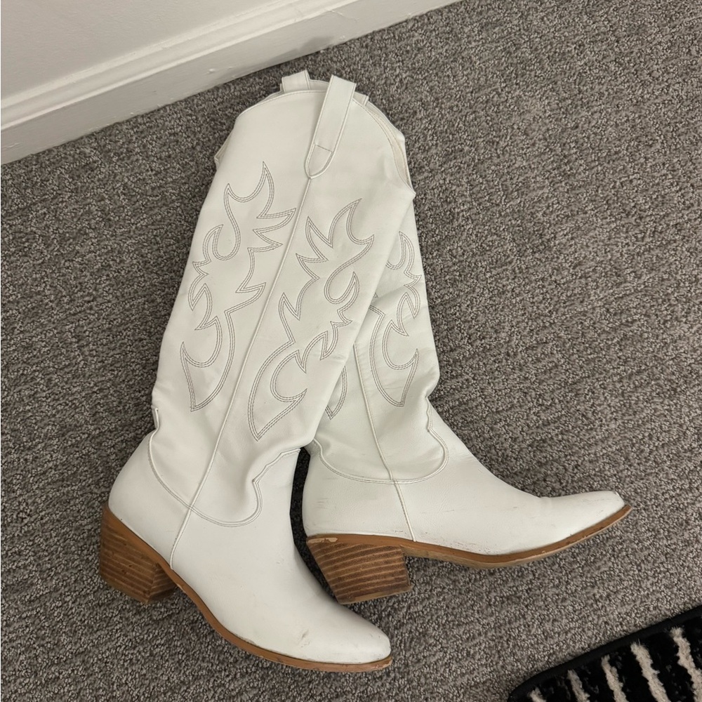 White Cowboy Boots